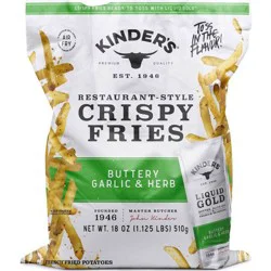 Kinder's Buttery Garlic and Herb Crispy Fries - 18oz