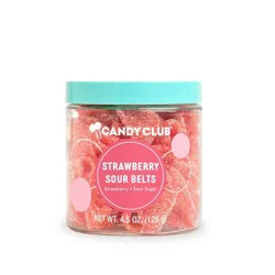 Candy Club Strawberry Sour Belts - 4.5oz