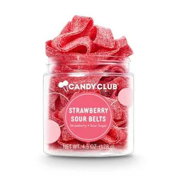Candy Club Strawberry Sour Belts - 4.5oz