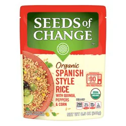 SEEDS OF CHANGE™ Certified Organic Spanish Style Rice with Quinoa, Peppers & Corn Pouch 8.5 oz