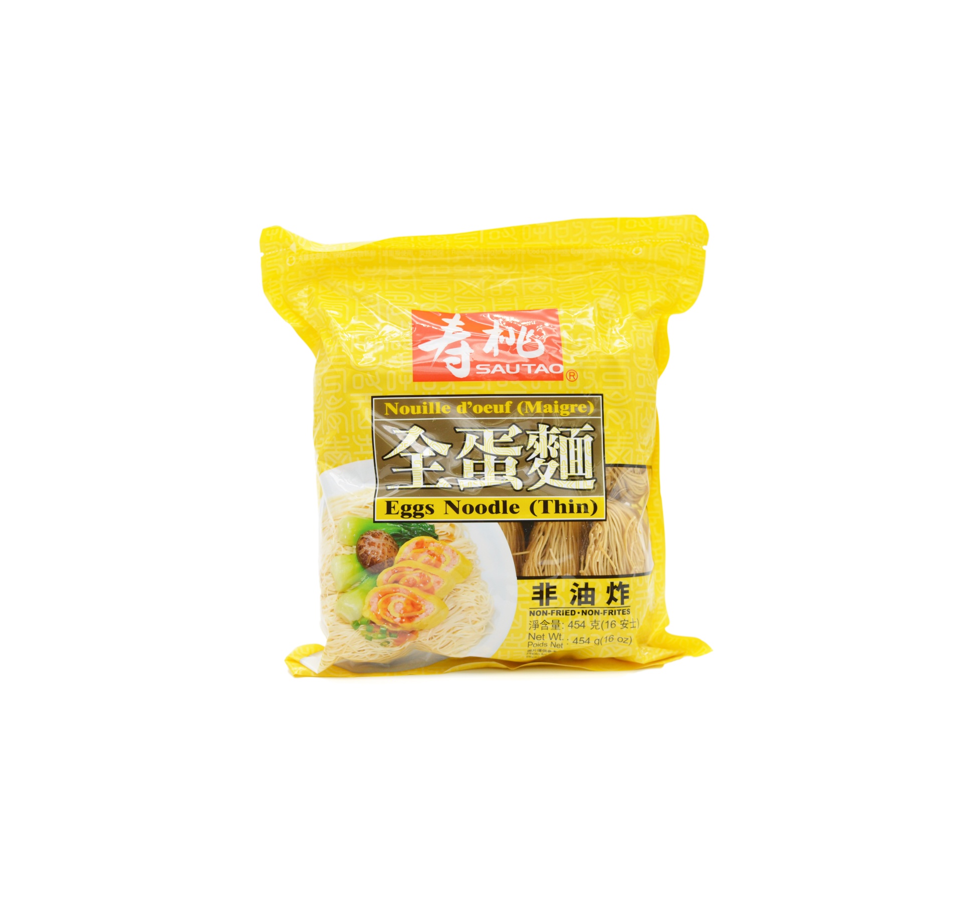 slide 1 of 1, Sautao Egg Noodle Thin-bag, 454 gram