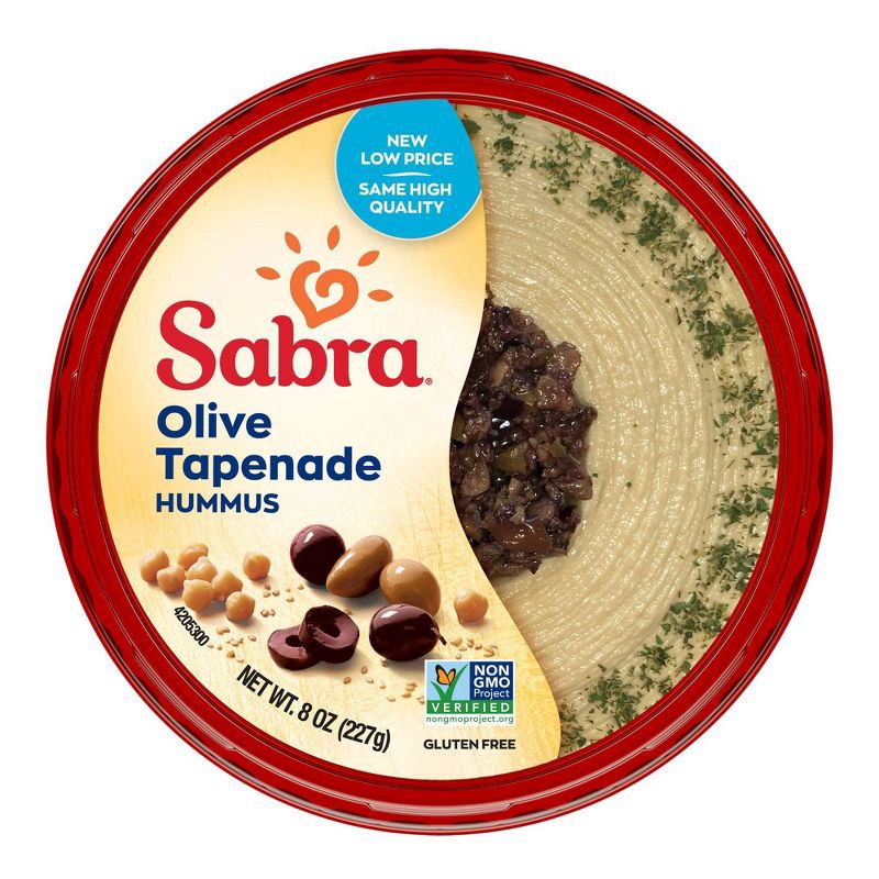 slide 1 of 3, Sabra Olive Tapenade Hummus - 8oz, 8 oz