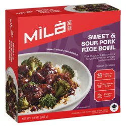 MiLa Sweet and Sour Pork Rice Bowl - 9.5oz