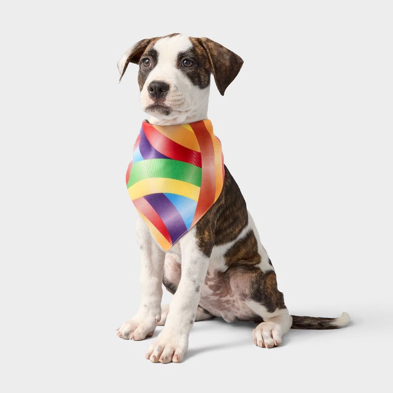 slide 1 of 3, LGBT Pride Pride Dog Pet Bandana - One Size Fits Most, 1 ct