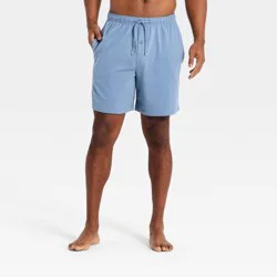 Men's All Night Knit Pajama Shorts - Goodfellow & Co™ Blue XXL