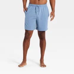 Men's All Night Knit Pajama Shorts - Goodfellow & Co™ Blue XXL
