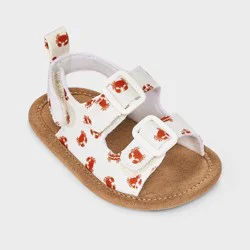 Baby Crab Sandals - Cloud Island™ Cream/Red 3-6M