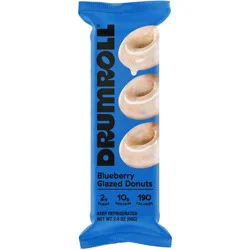 Drumroll Snacks Blueberry Glazed Mini Donuts - 2.4oz