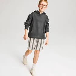 Boys' Textured Hooded Sweatshirt - Cat & Jack™ Charcoal Gray XL