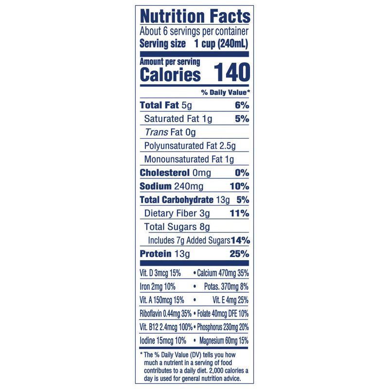 slide 8 of 12, Silk High Protein Gluten Free Chocolate Soy Milk - 48 fl oz, 48 fl oz