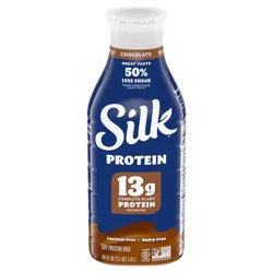 Silk High Protein Gluten Free Chocolate Soy Milk - 48 fl oz