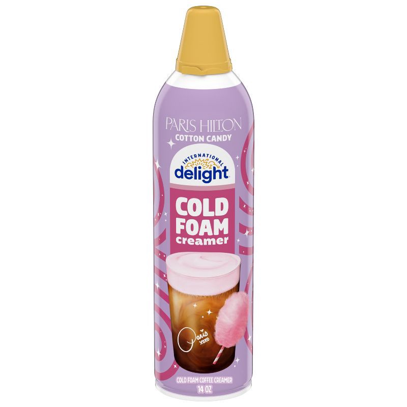 slide 1 of 12, International Delight Paris Hilton Cotton Candy Cold Foam Coffee Creamer - 14oz, 14 oz