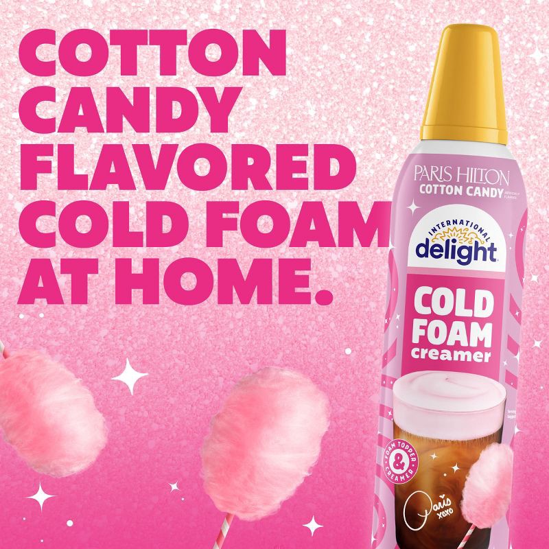 slide 3 of 12, International Delight Paris Hilton Cotton Candy Cold Foam Coffee Creamer - 14oz, 14 oz