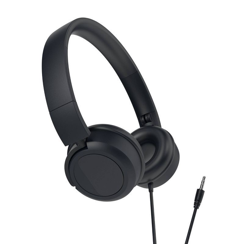slide 1 of 3, Gems Kids Wired On-Ear Headphone - Black, 1 ct