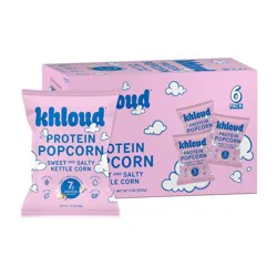 Khloud Sweet and Salty Kettle Corn Protein Popcorn Multipack - 9oz/6ct