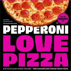 LOVE PIZZA Pepperoni Frozen Pizza - 21.8oz