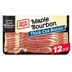 Oscar Mayer Evan Williams Maple Bourbon Thick Cut Bacon - 12oz