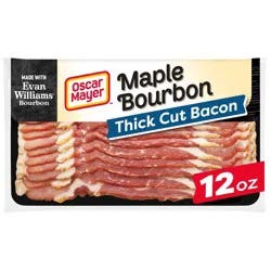 Oscar Mayer Evan Williams Maple Bourbon Thick Cut Bacon - 12oz