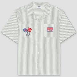Men's Coca-Cola Sailing Workwear Button-Down Shirt - Blue S