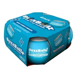 BuzzBallz Black Cherry Lime Cocktails - 200ml/4pk Bottle