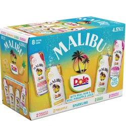 Malibu Dole Rum - 8pk/12 fl oz Cans