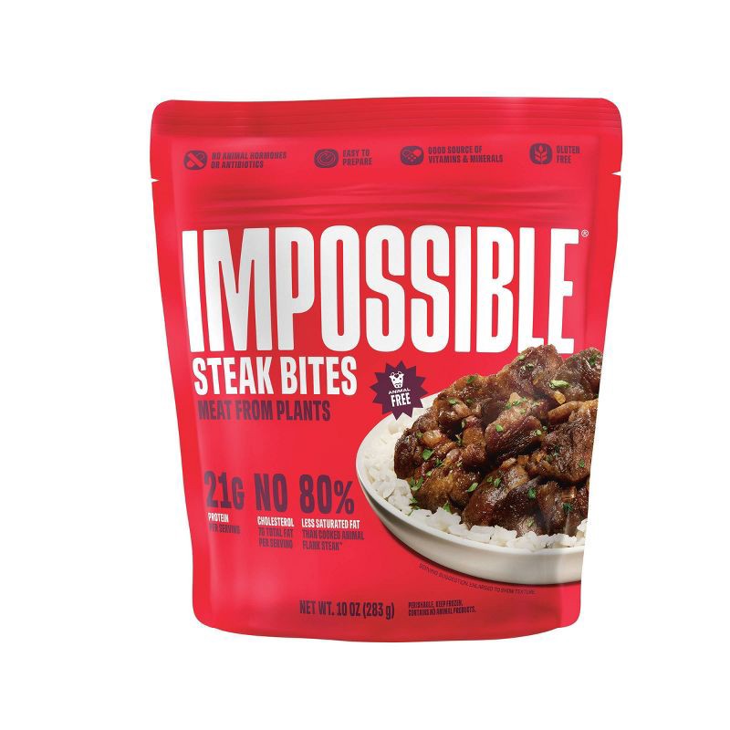 slide 1 of 8, Impossible Steak Bites Pieces - 10oz, 10 oz