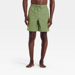 Men's Gingham Woven Shorts - Goodfellow & Co™ Green S