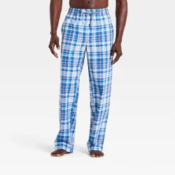 Men's Plaid Woven Pants - Goodfellow & Co™ Blue XL