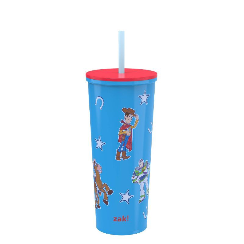 slide 1 of 4, Zak Designs Toy Story 5 Cleary 24 fl oz Vacuum Straw Tumbler, 24 fl oz