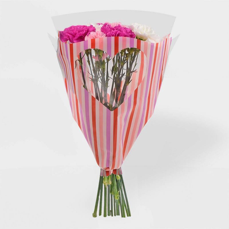 slide 9 of 9, Fresh Cut Valentine's Day Rainbow Carnation Bunch - Good Little Garden™, 1 ct