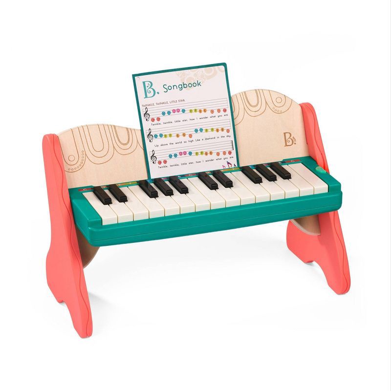 slide 1 of 7, B. toys Mini Maestro Wooden Toy Piano - Musical Instruments for Kids, 1 ct