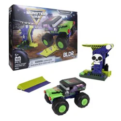 BLDR Monster Jam Building Set - Grave Digger with Launcher and Ramp