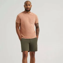 Wrangler Men's Big 8" ATG Side Zip Utility Shorts - Dark Green 44