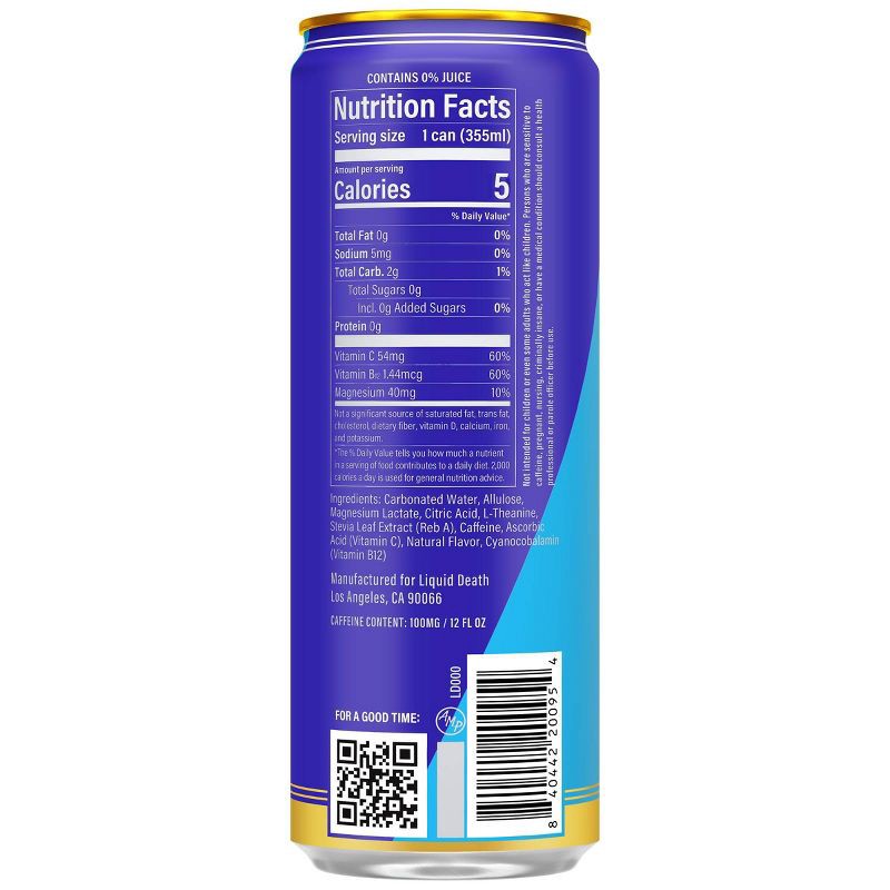 slide 2 of 3, Liquid Death Sparkling Energy - Tropical Terror - 12 fl oz, 12 fl oz