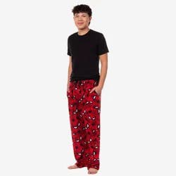 Men's Spider-Man Mask Knit Pants - Red XL