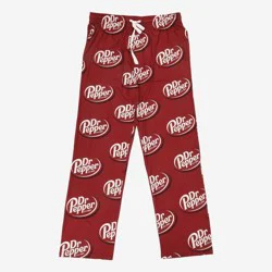 Men's Dr Pepper Knit Pants - Red XL