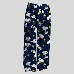 Peanuts Men's Snoopy & Woodstock Knit Pants - Navy Blue M