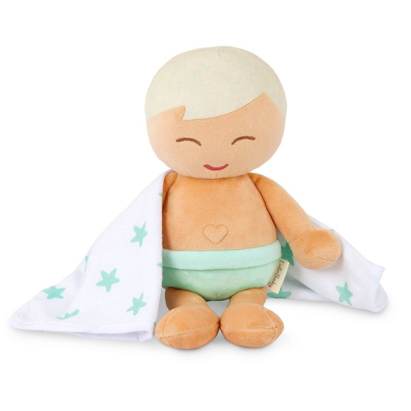 slide 8 of 10, LullaBaby 14" Plush Bath Doll Blond Boy, 1 ct