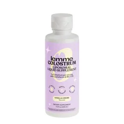 Lemme Colostrum Liquid - Liposomal Supplement & Creamer - Full-Body Wellness Support - Vanilla Creme Flavored - 7.6 fl oz