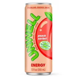 Unwell Energy Peach Sorbet - 12 fl oz