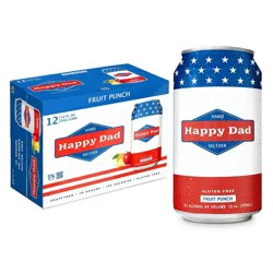 Happy Dad Hard Seltzer Fruit Punch - 12pk/12 fl oz Cans