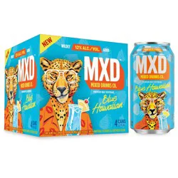 MXD Cocktails Blue Hawaiian - 4pk/12 fl oz Cans