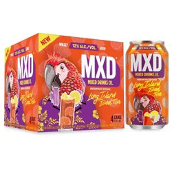 MXD Cocktails Long Island - 4pk/12 fl oz Cans