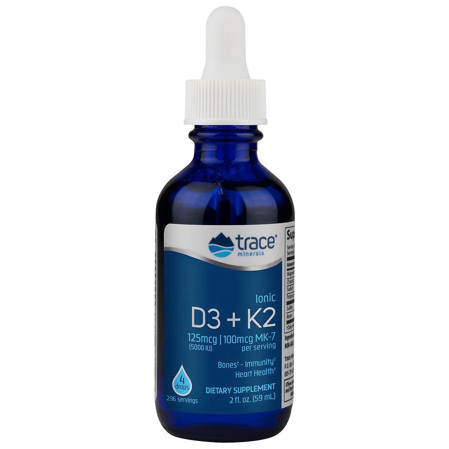 slide 1 of 5, Trace D3+K2 Liquid Supplement 2 fl oz, 2 fl oz