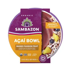 Sambazon Frozen Mango Passion Fruit Acai Bowl - 5.9oz