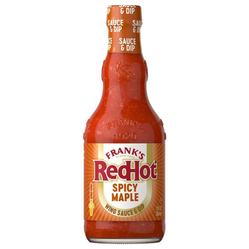 slide 1 of 5, Frank's RedHot Spicy Maple Wings Sauce - 12 fl oz, 12 fl oz
