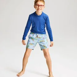Boys' Burgers and Popsicles Swim Trunks - Cat & Jack™ Blue/Red XL