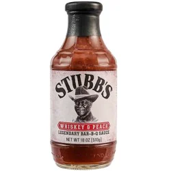 Stubb's Gluten Free Whiskey and Peach BBQ Sauce - 18oz