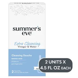 Summer's Eve Extra Cleansing Vinegar and Water Feminine Douche - 2ct