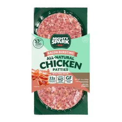 Mighty Spark Food Co. Bacon Bursting Chicken Patties - 8oz/2ct